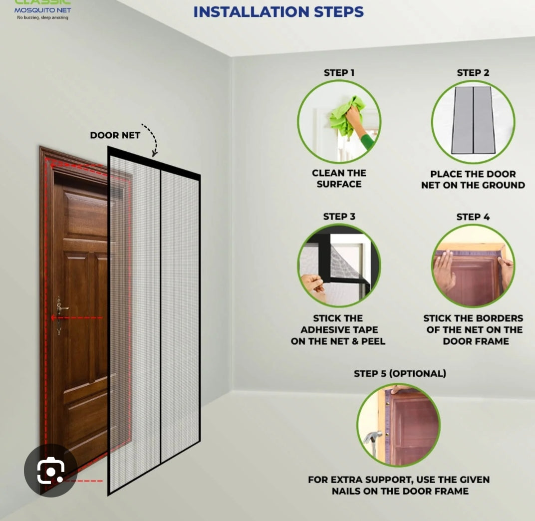 Magnetic Mosquito Door Net